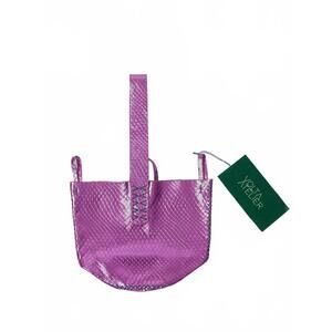 NEW VOLTA ATELIER women's navigli wristlet in fuchsia embossed